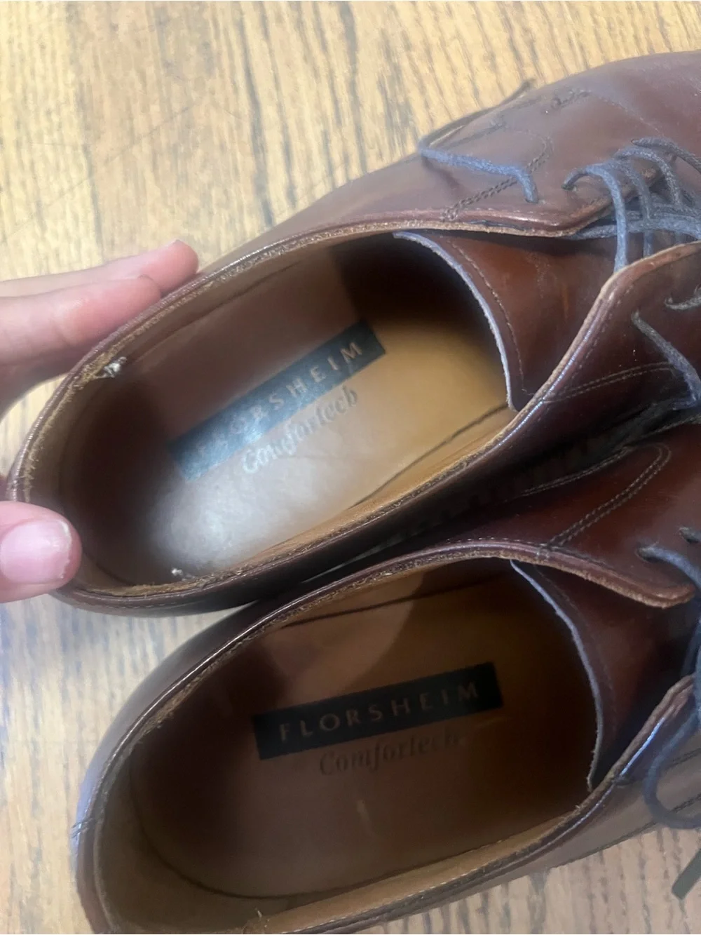 Florsheim Brown Leather Derby Shoes